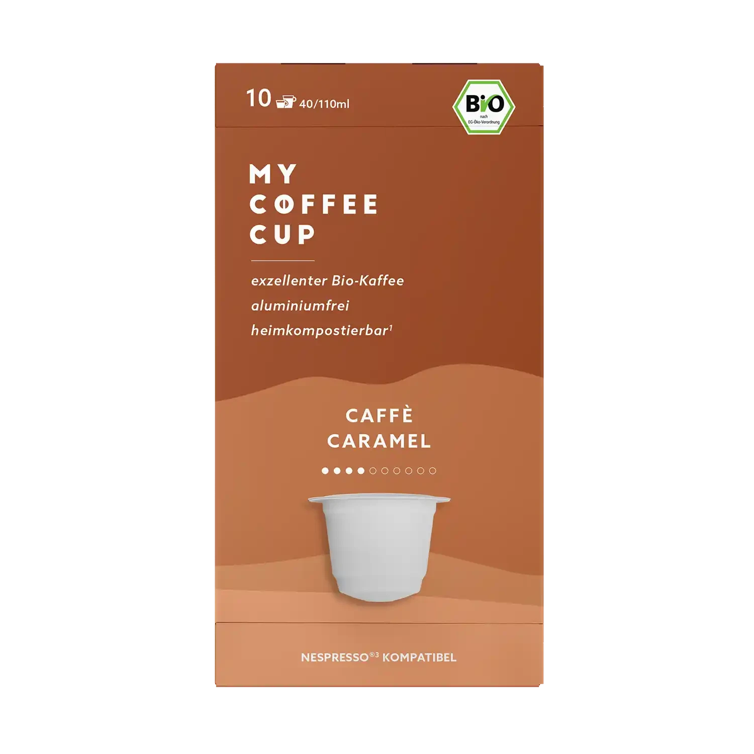 Nespresso kompatible Kapseln - caffe caramel - My-Coffee-Cup.at