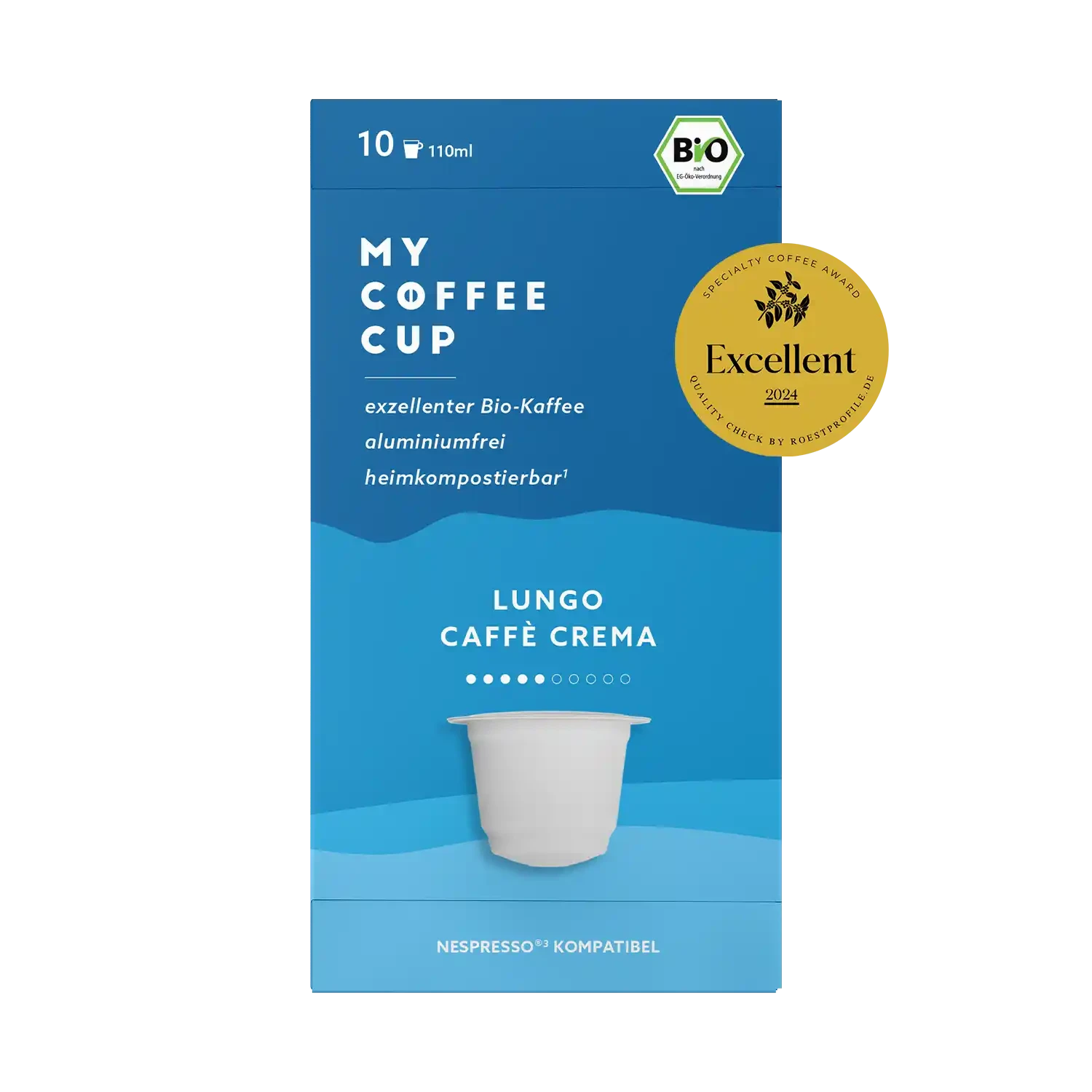 Nespresso kompatible Kapseln - lungo caffe crema - My-Coffee-Cup.at