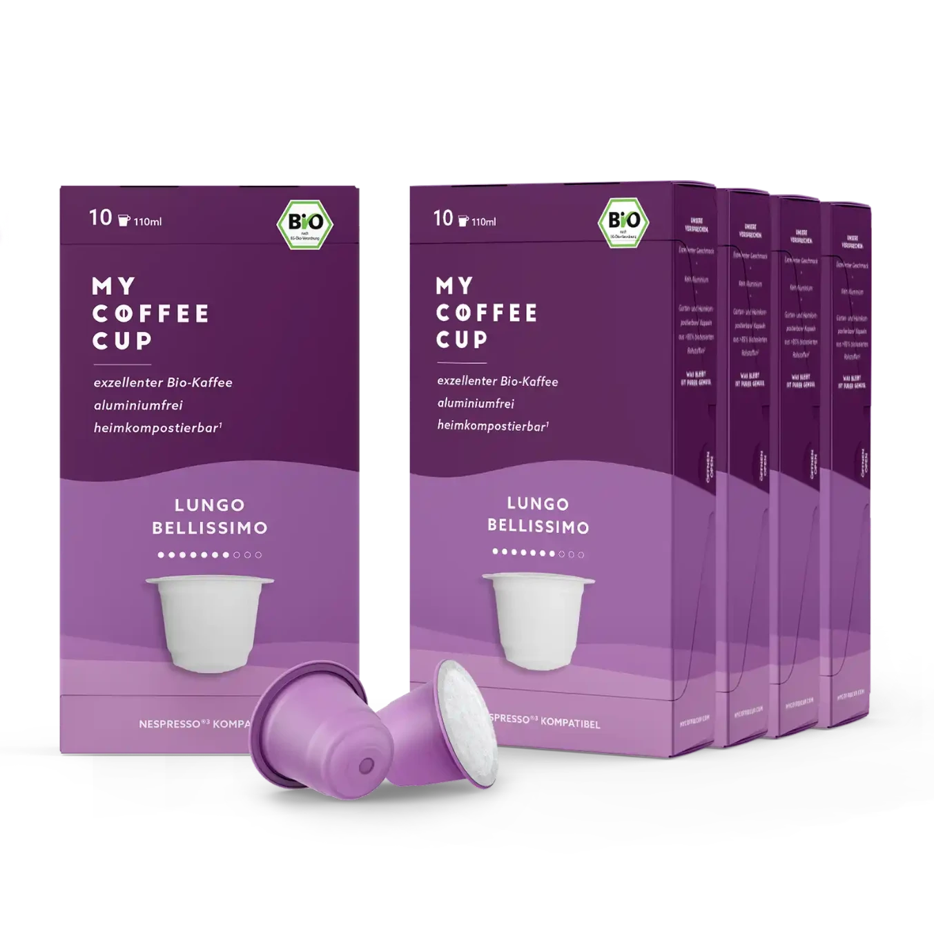 Nespresso kompatible Kapseln - lungo bellissimo - My-Coffee-Cup.at