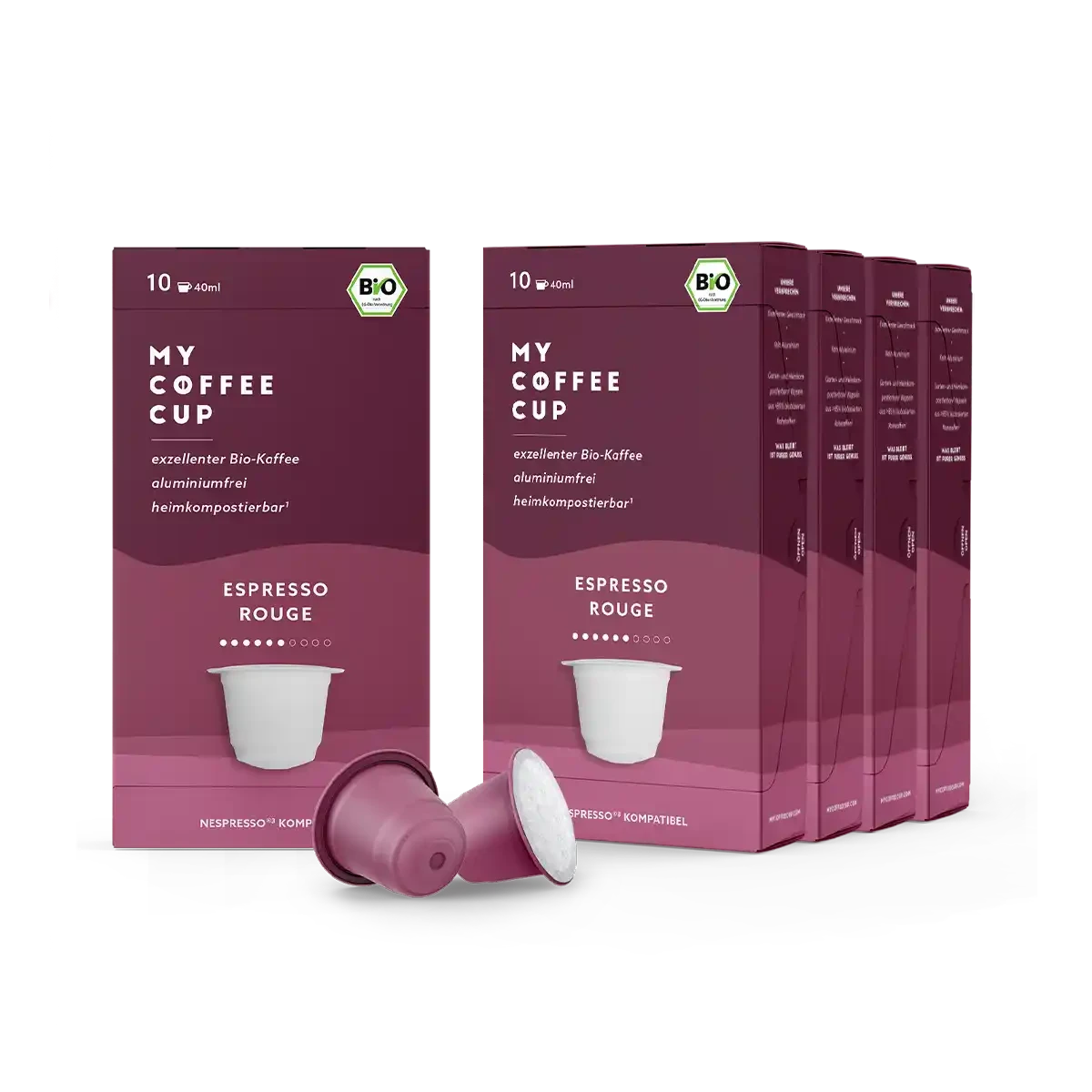 Nespresso kompatible Kapseln - espresso rouge - My-Coffee-Cup.at