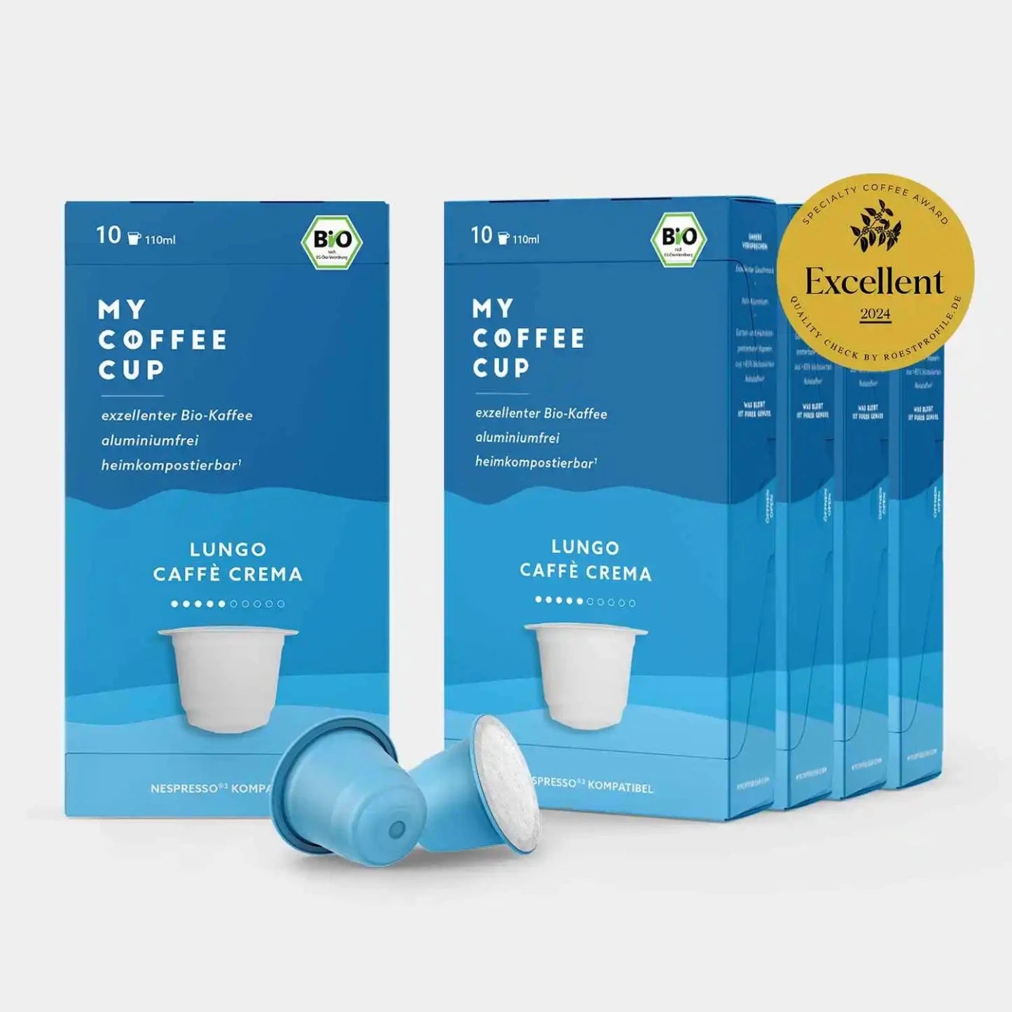 Nespresso kompatible Kapseln - lungo caffe crema - My-Coffee-Cup.at