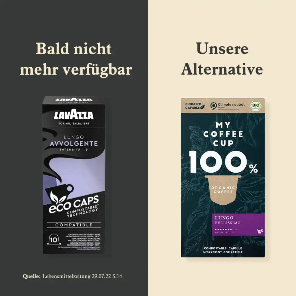 Nespresso kompatible Kapseln - avvolgente & bellissimo - My-Coffee-Cup.at