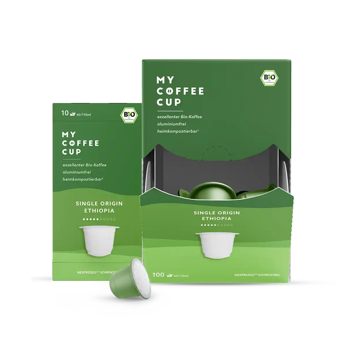 Nespresso kompatible Kapseln - single origin ethiopia - My-Coffee-Cup.at