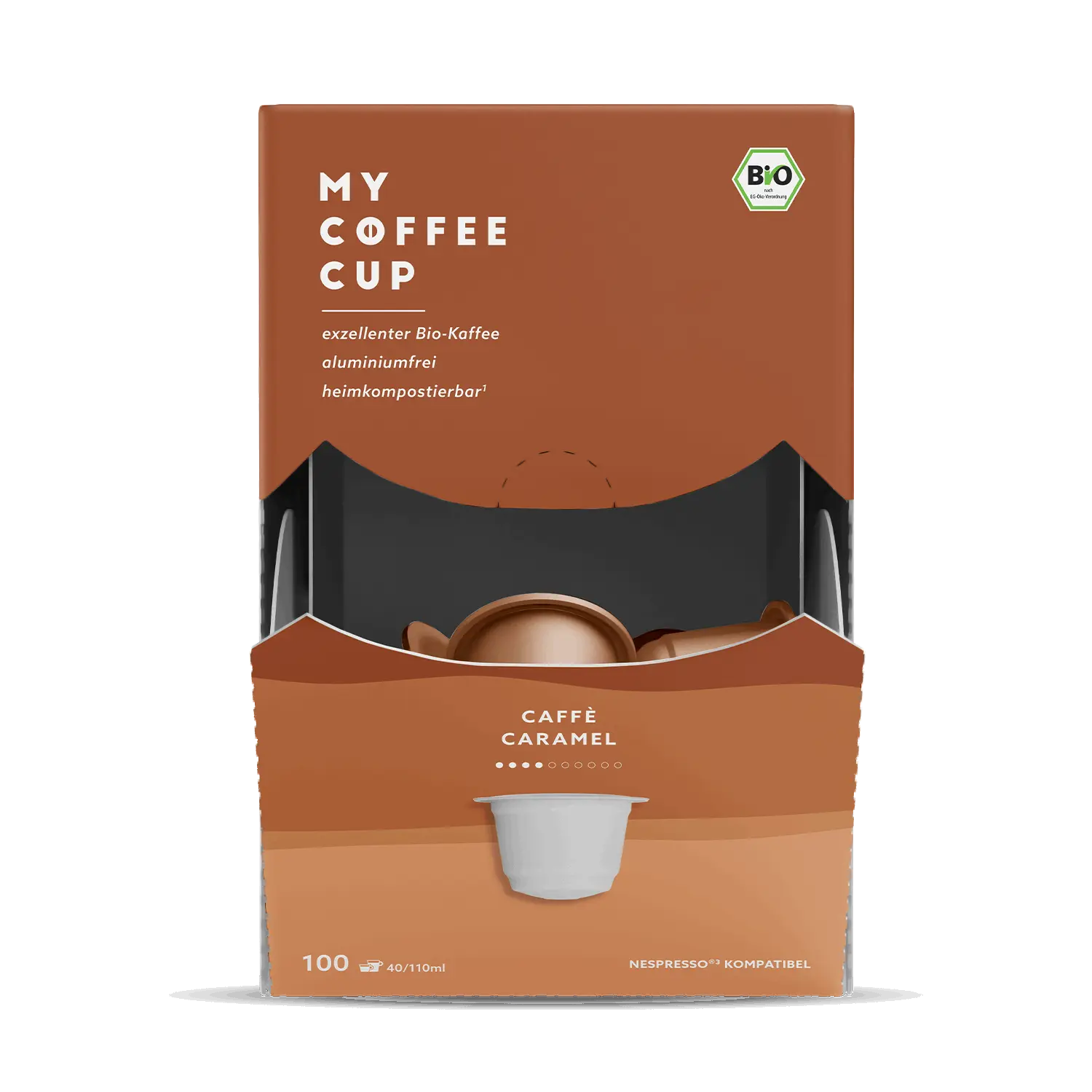 Nespresso kompatible Kapseln - caffe caramel - My-Coffee-Cup.at