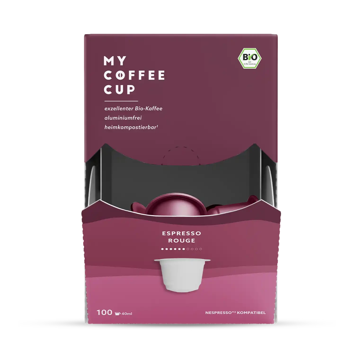 Nespresso kompatible Kapseln - espresso rouge - My-Coffee-Cup.at