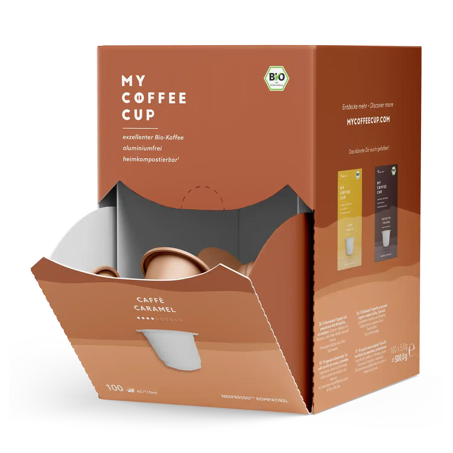 Nespresso kompatible Kapseln - caffe caramel - My-Coffee-Cup.at
