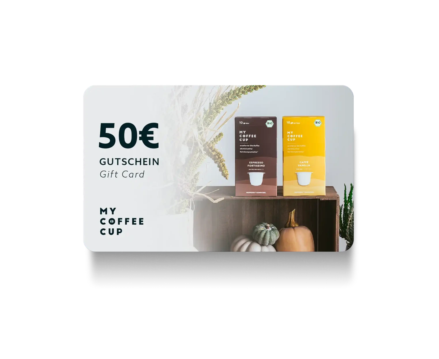 Nespresso kompatible Kapseln - gift card - My-Coffee-Cup.at