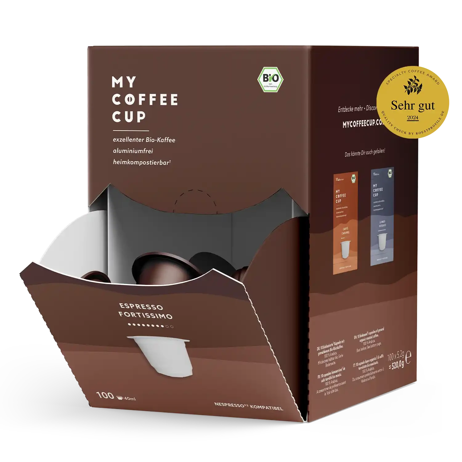 Nespresso kompatible Kapseln - espresso fortissimo - My-Coffee-Cup.at